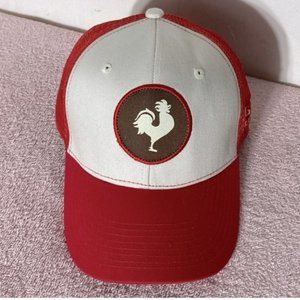 Big Rock Brewery Red White Mesh Back Snap Back Trucker Hat